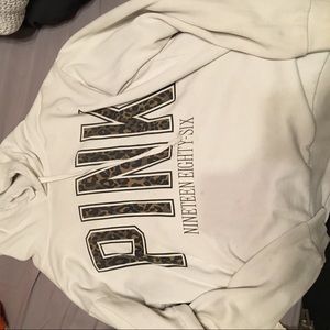 Pink cream colored hoodie